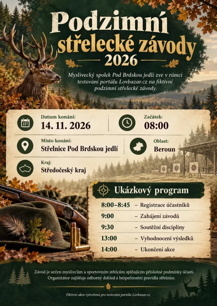Plakát akce: Podzimní střelecké závody 2026